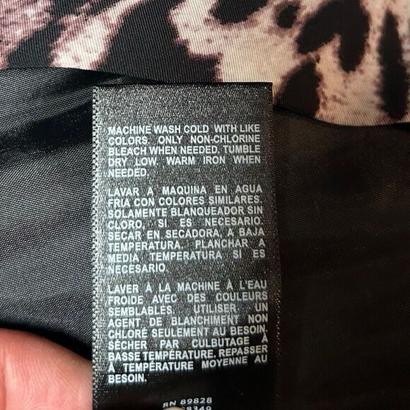 Robert Rodriguez Chocolate Purple Leopard Open Front Zip Pockets Size 10 Blazer - Picture 14 of 15